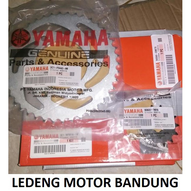 Gear Set Vixion Lama Rantai Komplit GirSet Depan Belakang Original Yamaha YGP