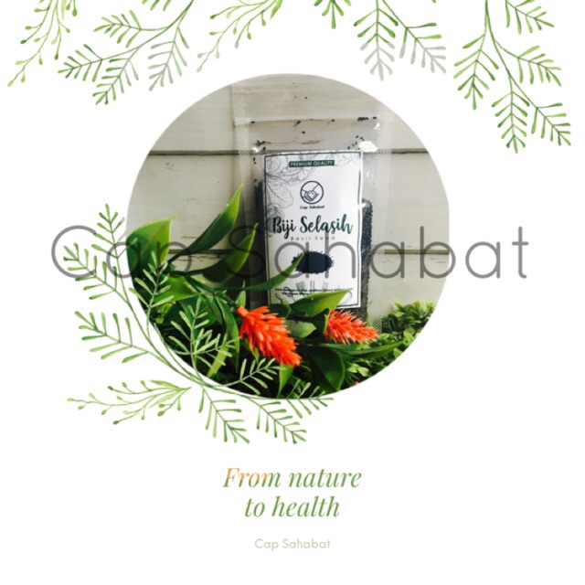 

Biji Selasih / Basil Seeds Cap Sahabat