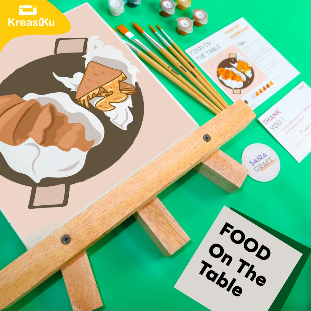 

PAINT BY NUMBER - FOOD Series PAINTING KIT By SairaCraft [ PAINTING BY NUMBERS ]