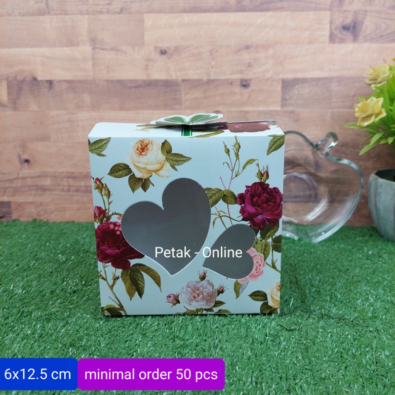 

50 Pcs, Box Kemasan Souvenir/ Box Ivory 6X12.5 cm