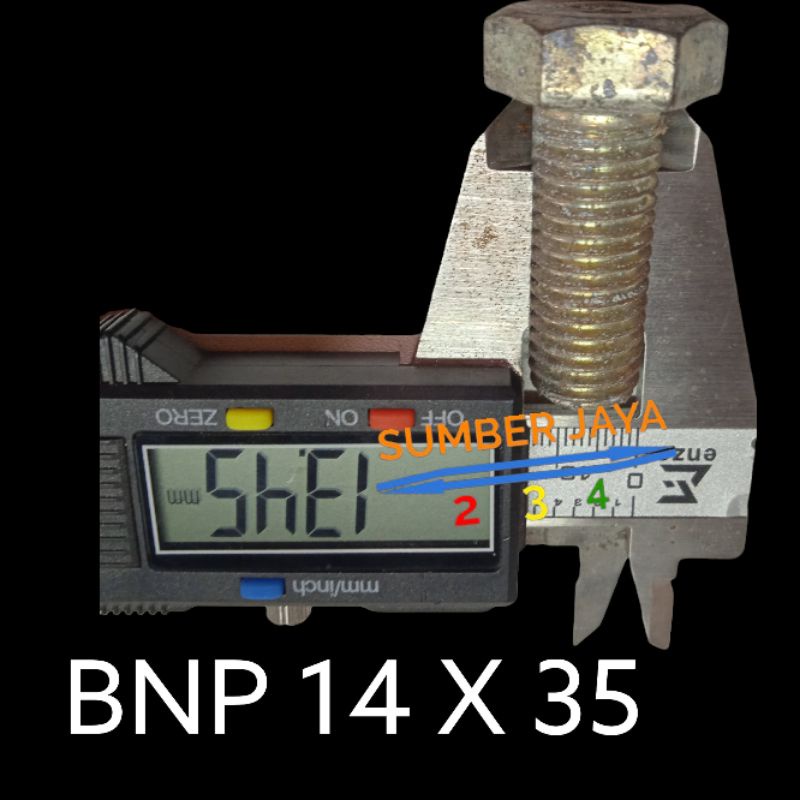 MUR BAUT BMP 14 X 35 / BNP 14 X 35 ISI 5 PCS TERMURAH