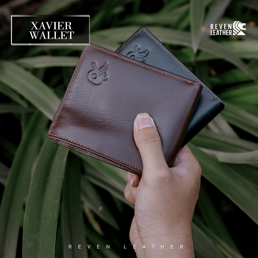 Dompet Lipat Pria Reven Xavier Wallet Kulit Asli Branded Original