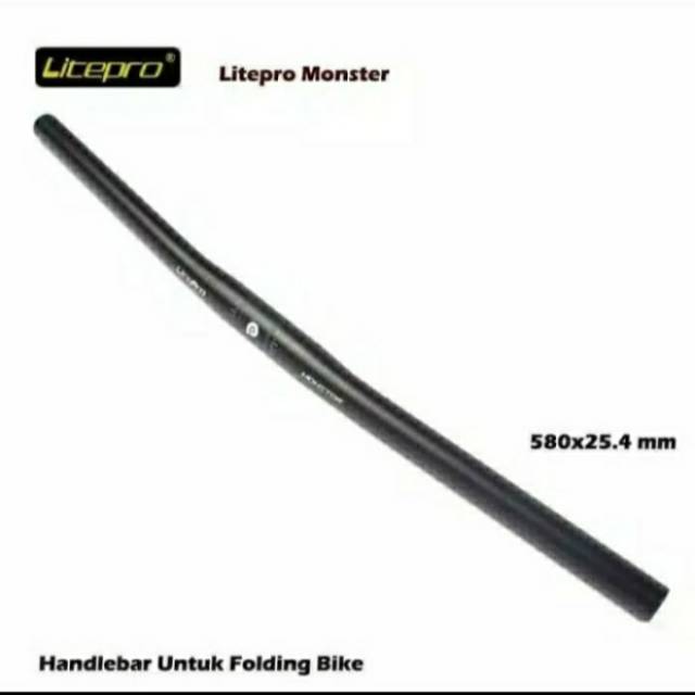 Stang sepeda handlebar stang flat Litepro monster 25,4mm Alloy