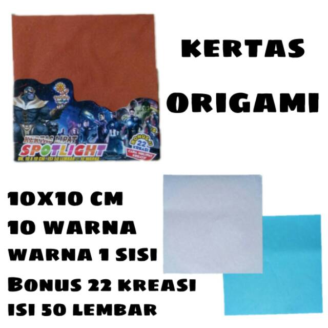 

Kertas Origami Polos Sakura 10x10 cm