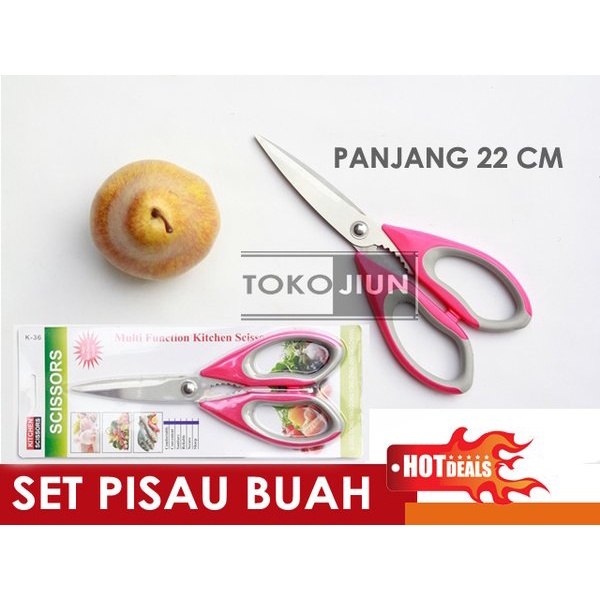 

Promo Gunting Alat Potong K36 SCISSORS 22 cm Stainless Original Tajam Berkualitas