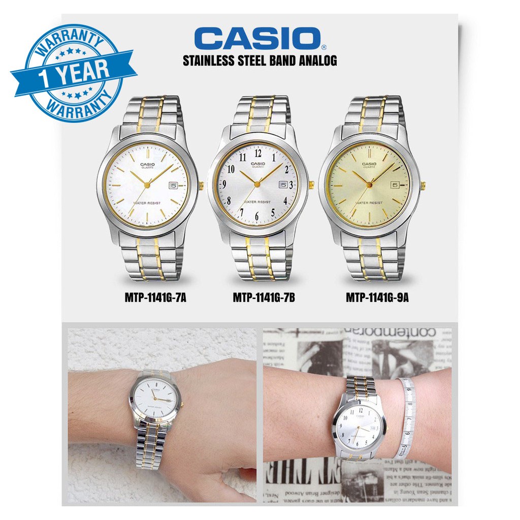 Jam tangan Casio Original MTP-1141G / MTP 1141G