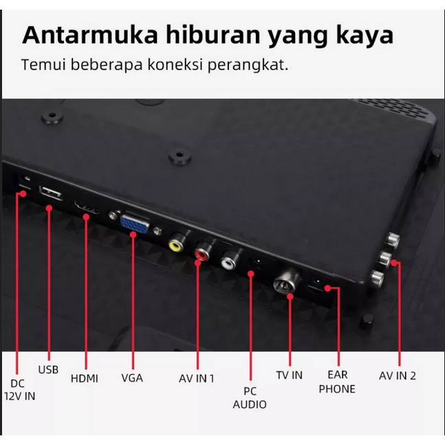 ANIMAX 24 inch analog led tv-HD 720P-Televisi Monitor CCTV  Termurah GARANSI RESMI