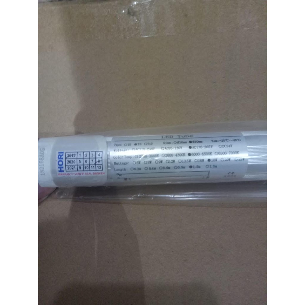 LED TUBE T8 18W ALUMINIUM COVER HORI BERGARANSI