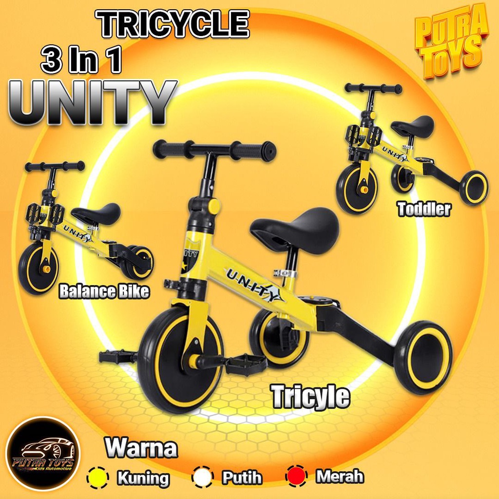 Balance Bike Unity 3in1 Sepeda Anak Stang bisa di lipat