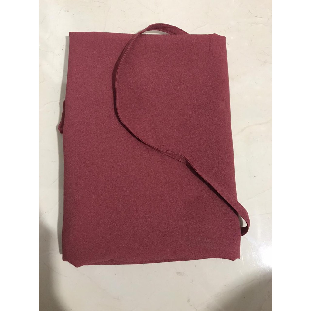 HIJAB/JILBAB/KERUDUNG MARYAM 2LYER NON PET/BERGO MARYAM DIAMOND/HIJAB INSTAN-Merah Jambu