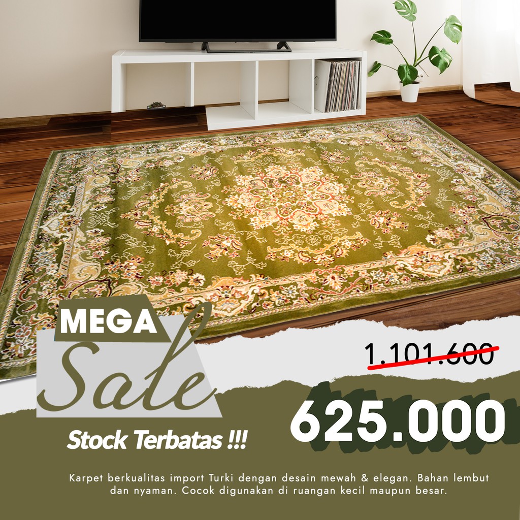 Karpet Permadani Rumah Sufi 120x170 Design Turki - 6069
