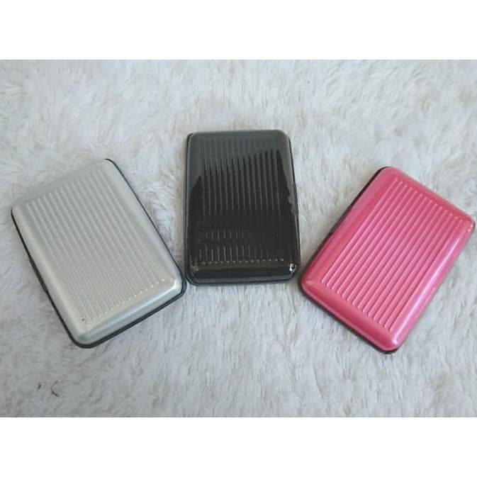 Dompet kartu aluminium anti air Card holder Card caddy