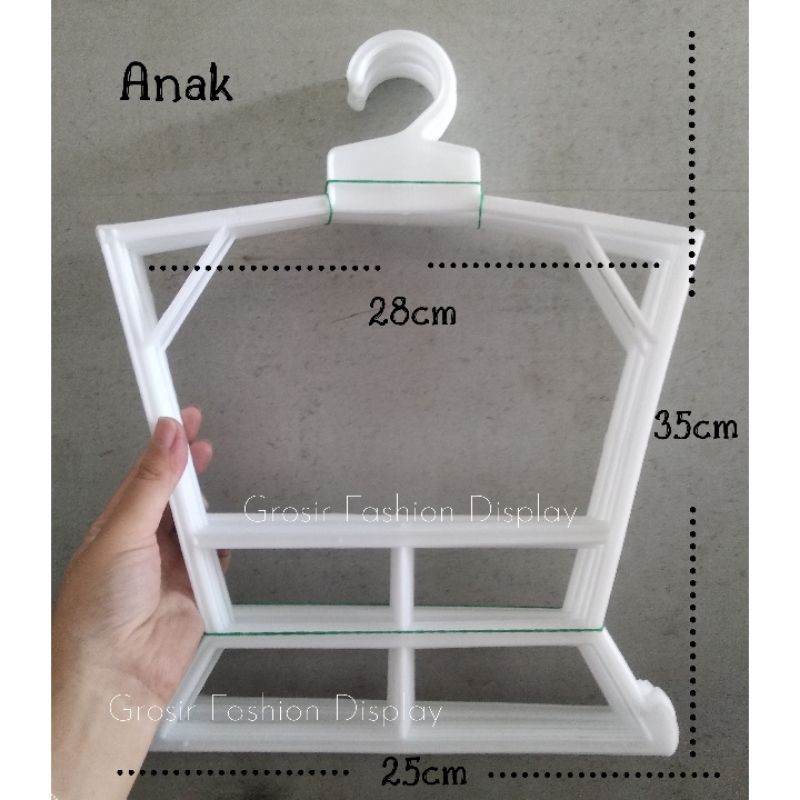 Hanger Layang Setelan Anak Ukuran S / 11 Inch Bahan Ori / Hanger Plastik Anak-BH