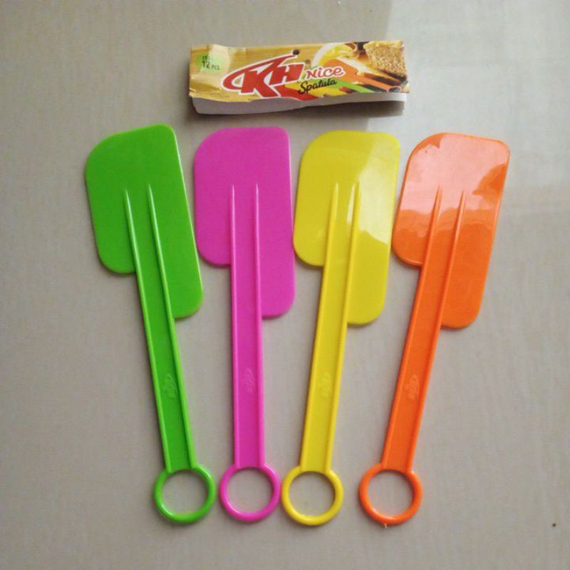 Solet plastik sambal kecil satuan bisa pilih warna/Spatula plastik KH Nice/Solet bumbu kecil