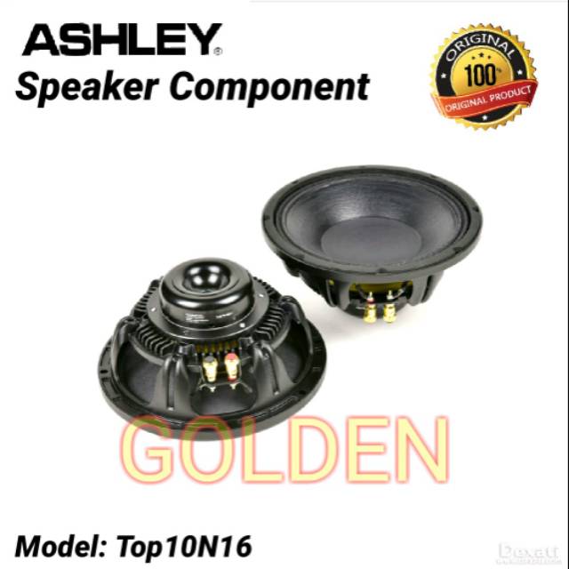 Speaker Component Ashley Top10N16 Woofer 10 inch Original