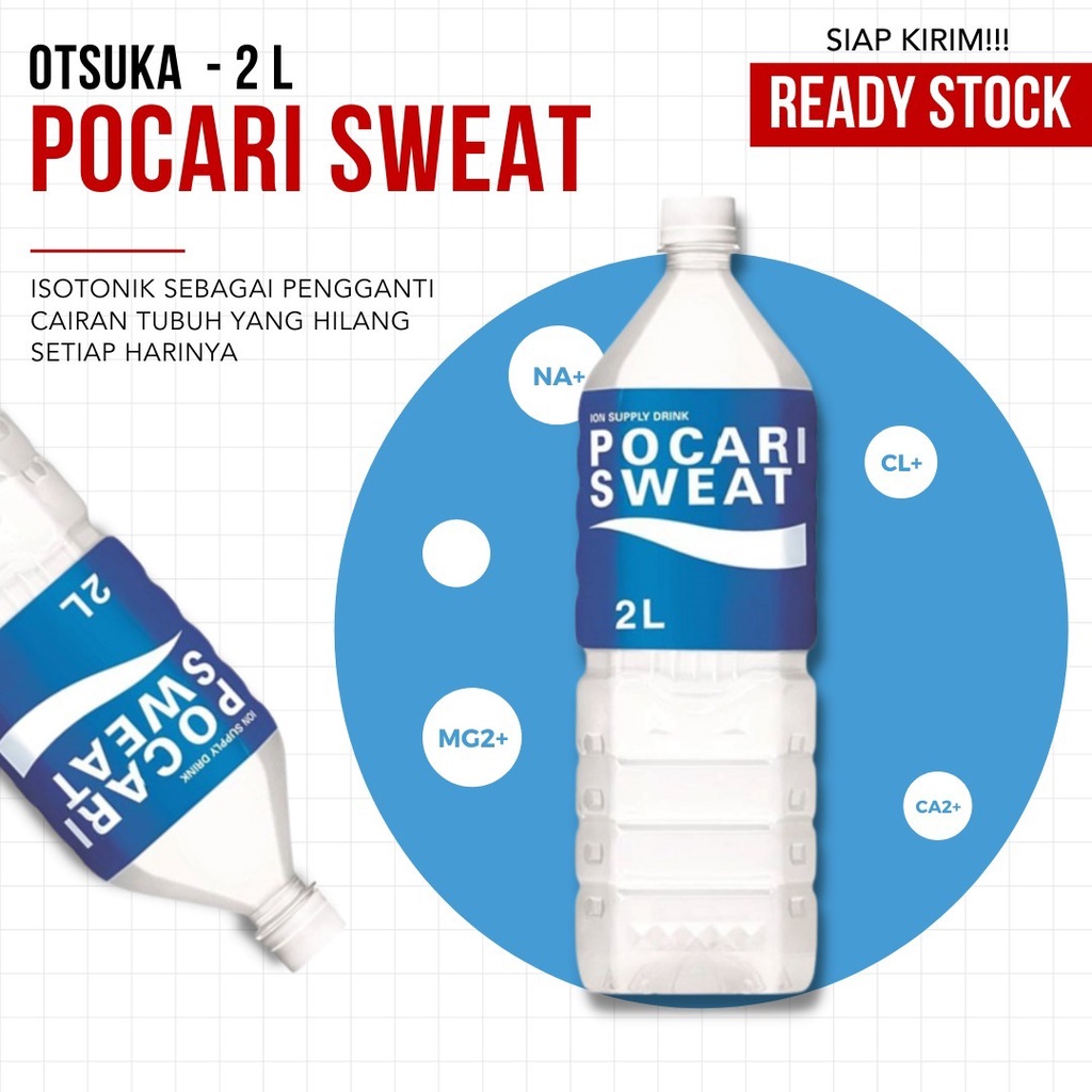 (TERMURAH) OTSUKA - Pocari Sweat Minuman Isotonik - 2L