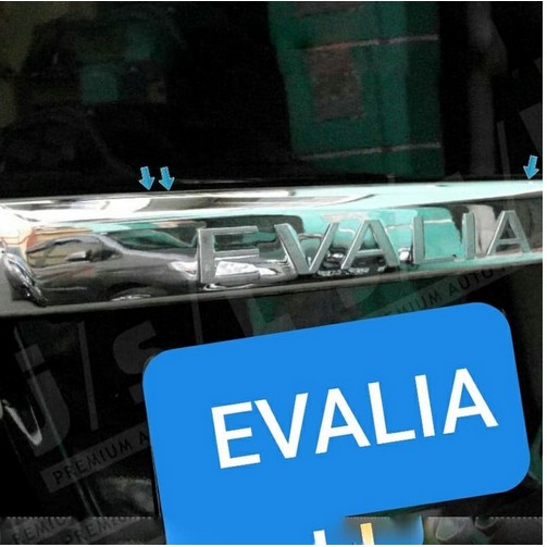 Evalia Cover Finisher pintu Bagasi Chrome trunk lid Nissan aksesoris