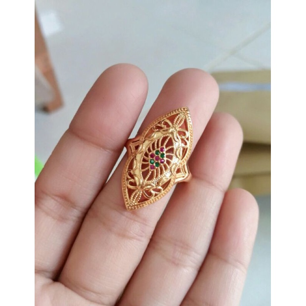 Cincin Bunga Kendari Dubai. yaxiya .perhiasan wanita-D