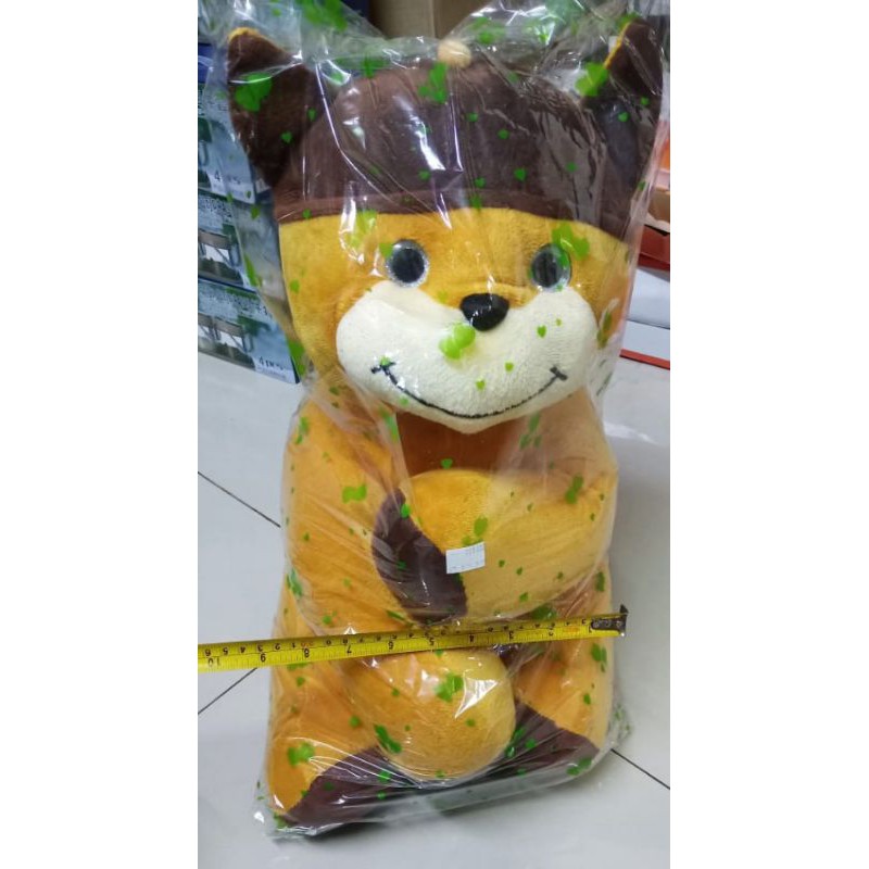 boneka anjing lucu besar premium good quality / boneka kado ultah / boneka anjing bertopi lucu sNI