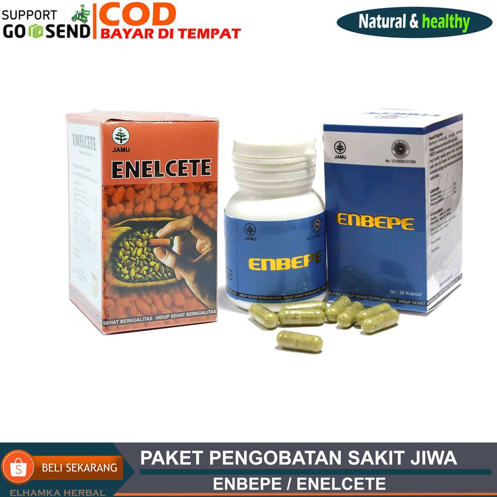 Paket Herbal Gangguan Jiwa Sakit Jiwa Depresi Panik ENBEPE LECYTHIN (KAPSUL)
