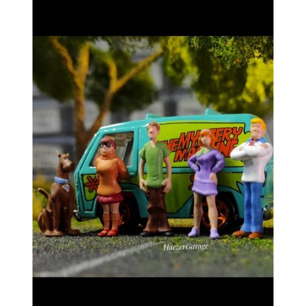 Miniatur Figure Set Scooby Doo 1/64 Diorama Diecast - Z3D