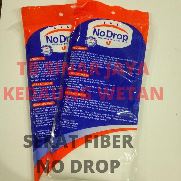 Serat Fiber- Nodrop Membran Fiber -Nodrop fiber ( Untuk nambal bocor atap seng karpet dll)