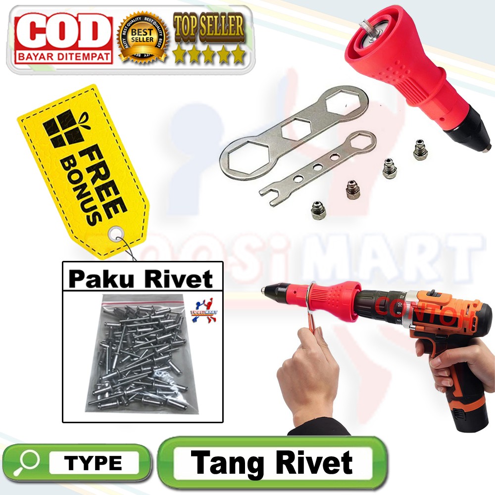 Tang rivet adapter tang ripet adapter elektrik rivet gun mesin bor tang rivet adapter murah