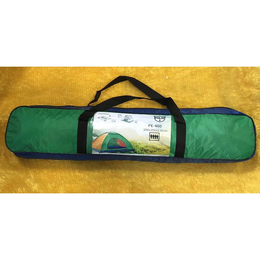 Hot Promo ！Tenda Camping 4-5 Orang 200cm x 200cm PE 460 + Free Tali Skipping Lompat Tali 1 pcs