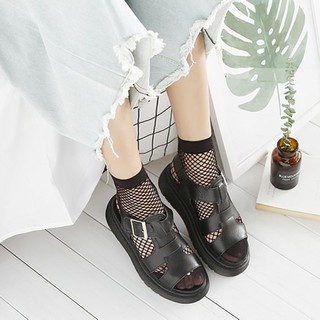  Kaos Kaki Ankle  Sexy Bahan Mesh Hollow Breathable Warna 