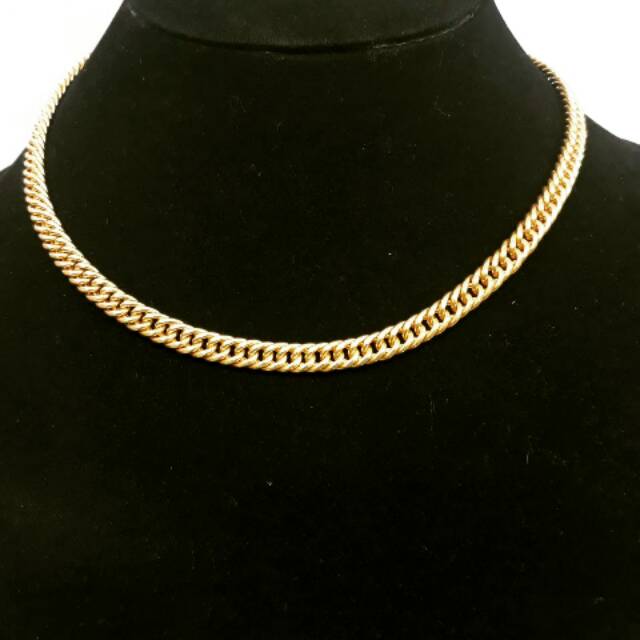 DLM146KLDLM KALUNG RANTAI EMAS KUNING kadar 70% Kalung model rante hulu perhiasan emas kuning