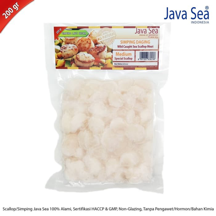 

JAVA SEA Scallop Daging Size M per pack 200gr