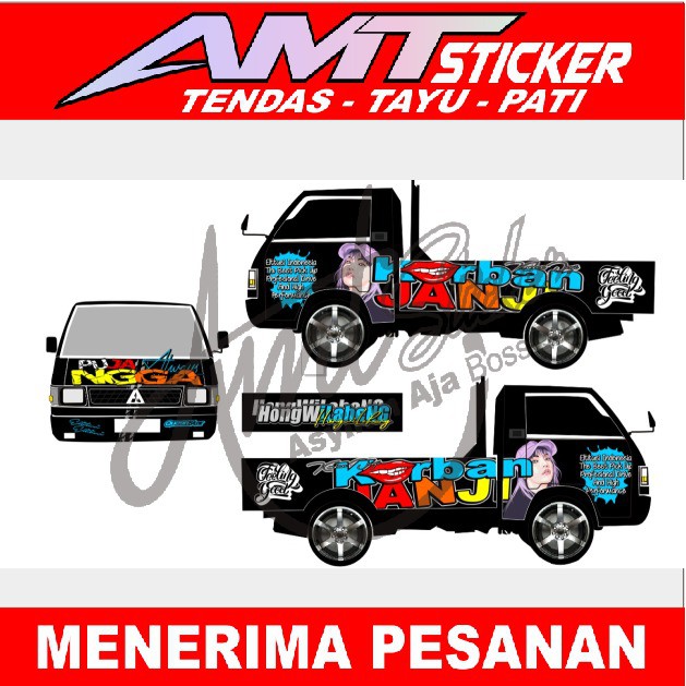 [Terlaris] Stiker Decal Full Body Grandmax Stiker Body Pick Up Stiker Mobil