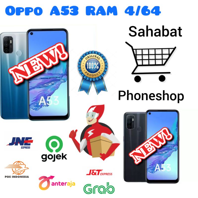 OPPO A53 RAM 4/64 GB GARANSI RESMI