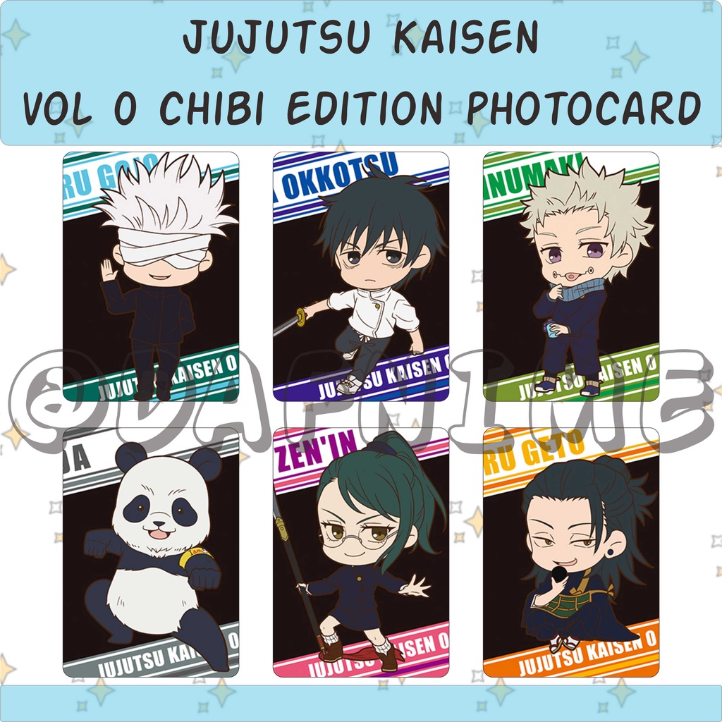 JUJUTSU KAISEN VOL 0 CHIBI EDITION PHOTOCARD ANIME