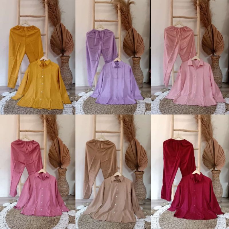 one set polos/one set rayon/one set rayon polos/one set kekinian/one set virral/setcel polos/setcel