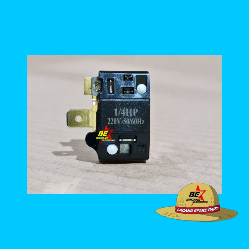 OVERLOAD KULKAS GEPENG KLIXON 1/4 HP