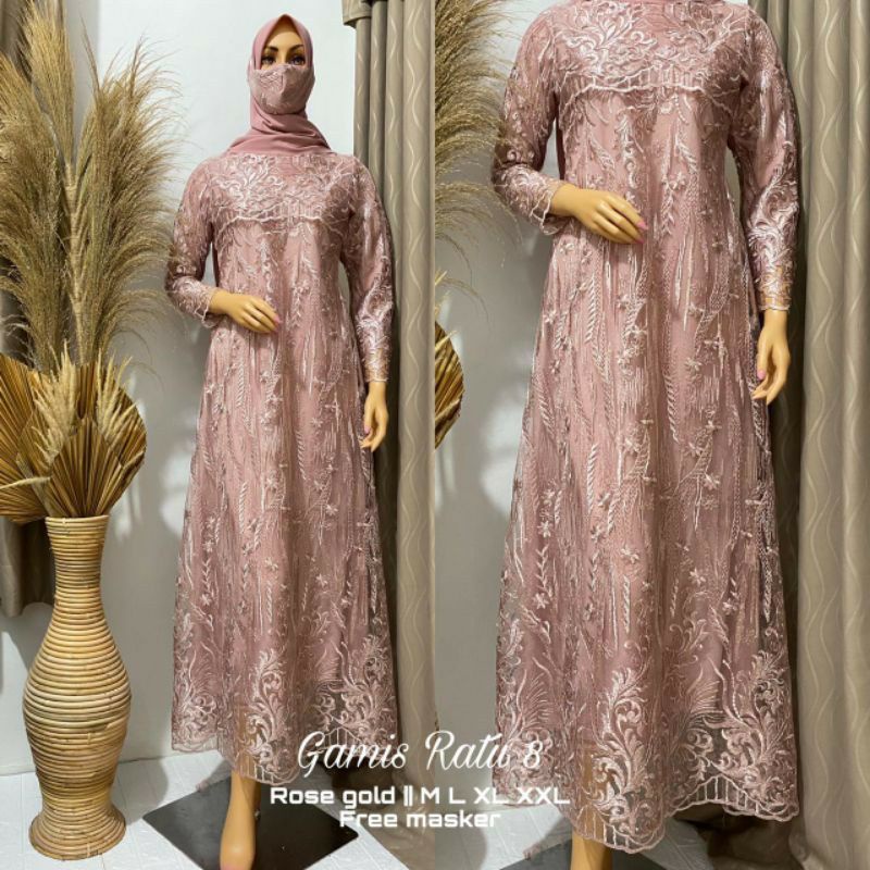 GAMIS RATU MODERN/KEBAYA GAMIS TERLARIS/GAMIS KONDANGAN/GAMIS BROKAT MURAH//Kebaya jumbo