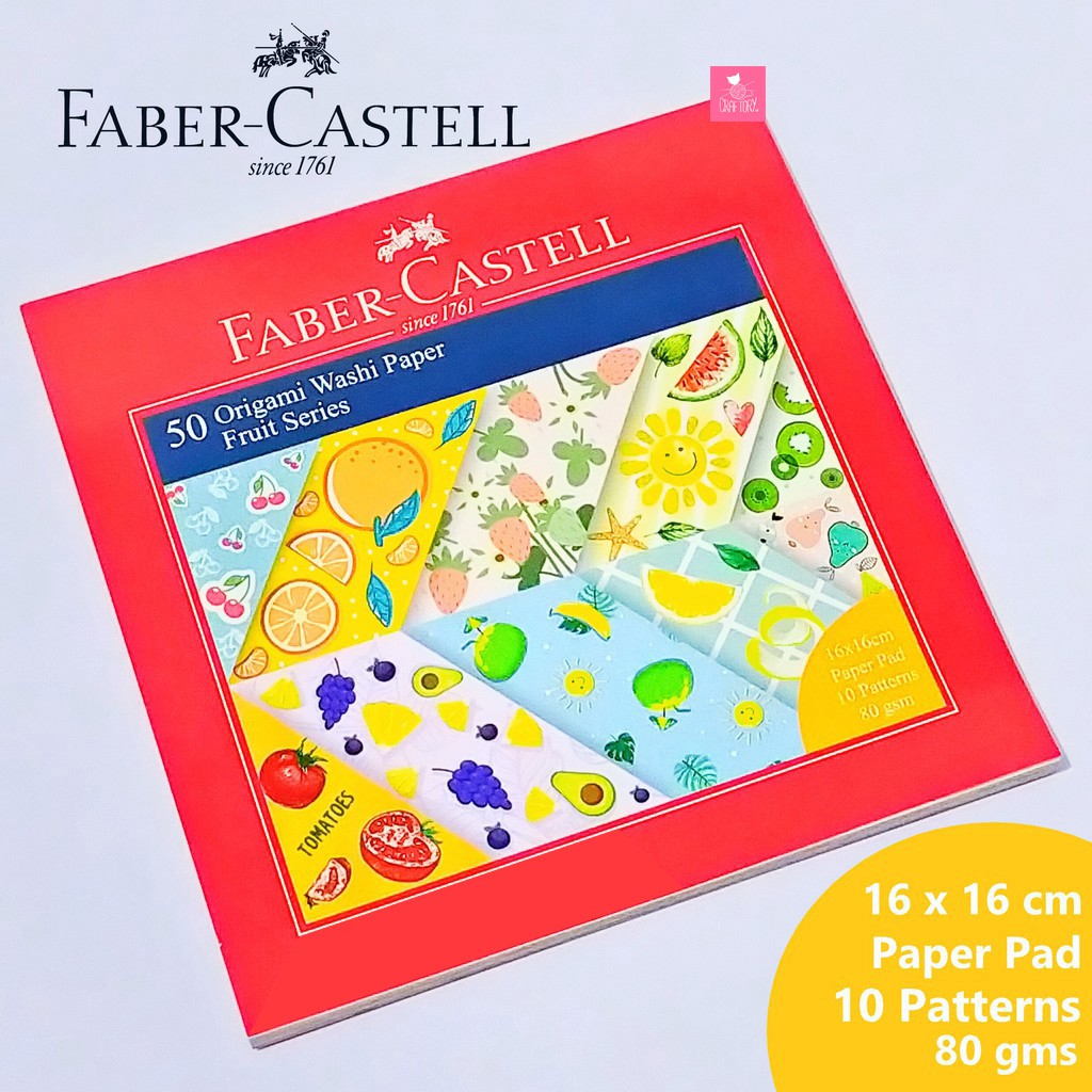 

Faber Castell Origami Washi Paper Fruit 16x16 Kertas Lipat Motif