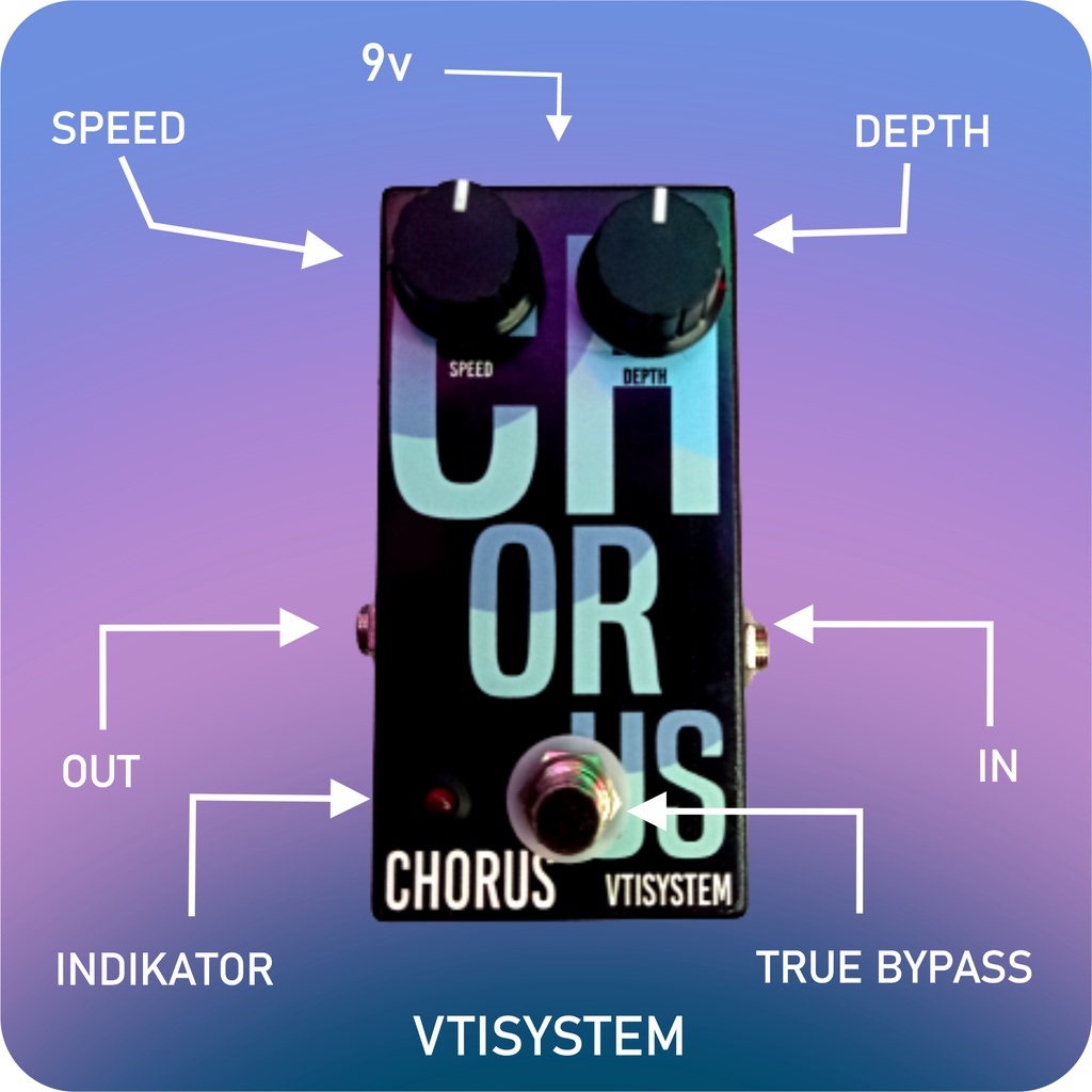 Efek Gitar Chorus - Chorus Termurah Premium VTISYSTEM