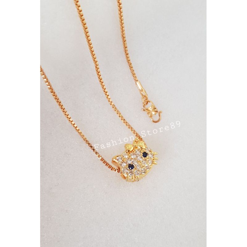 kalung Fashion Kitty import dewasa anak xuping perhiasan replica emas xuping yaxiya