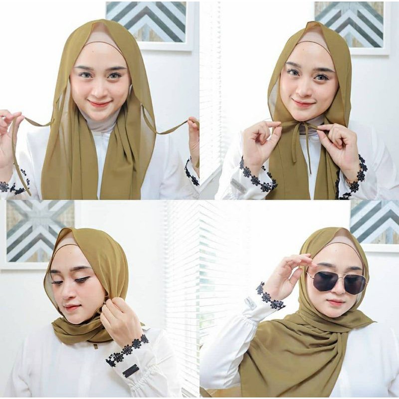 Pashmina instan diamond tali(TERMURAH)