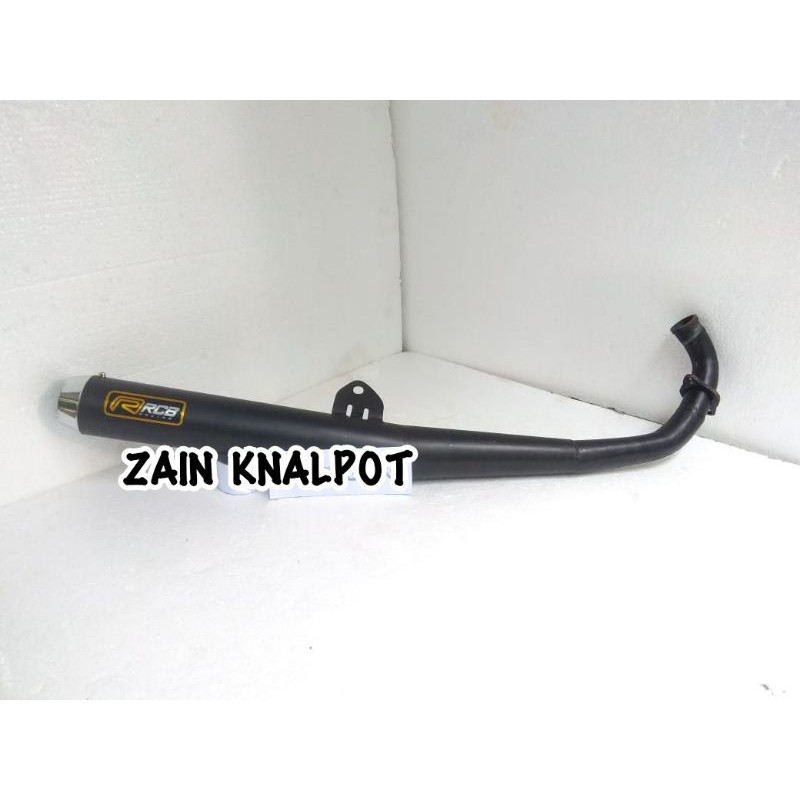 KNALPOT RX KING RX SPESIAL MODEL STANDAR RACING HITAM BLACK KNALPOT RCB