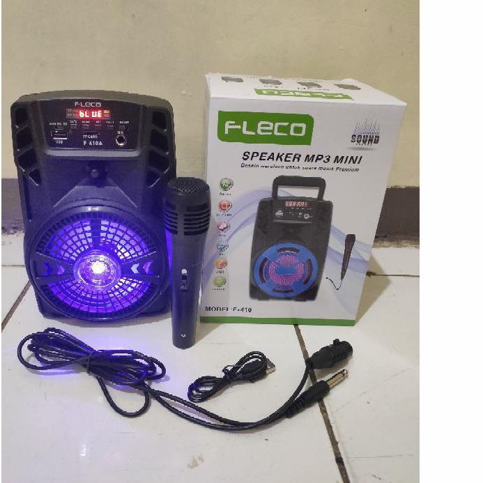 SPEAKER BLUETOOTH FLECO F-410 PLUS MIC / SALON AKTIF//SPEAKER KARAOKE