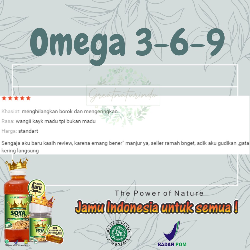 Vitamin anak penambah nafsu makan vitamin penambah nafsu makan dewasa obat penambah nafsu makan antioksidan pertumbuhan anak OMEGA SOYA LECHITHIN 3-6-9