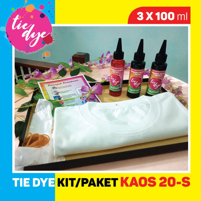 

(TERLARIS) Tie Dye Kit / Pewarna Tie Dye Paket / Pewarna 100 ml cair