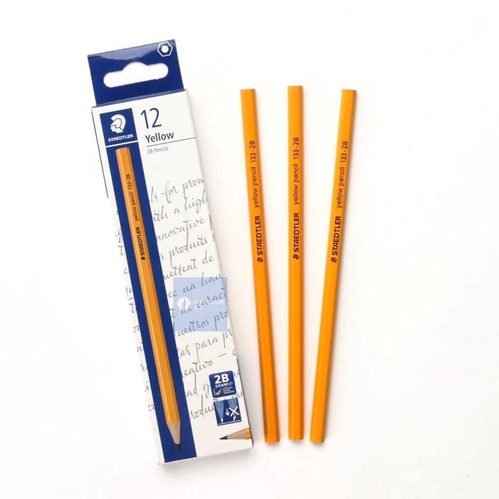 

PENSIL KAYU 2B YELLOW 133-2B STAEDLER 12 PCS/PACK STAEDTLER