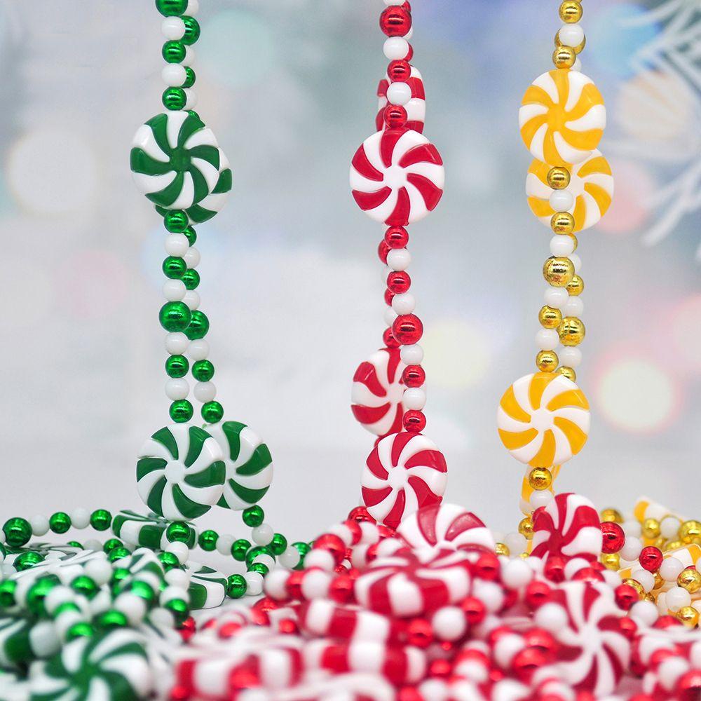 [Elegan] Candy Garland Colorful 2.4 Meter Pesta Rumah Natal Pohon Garland