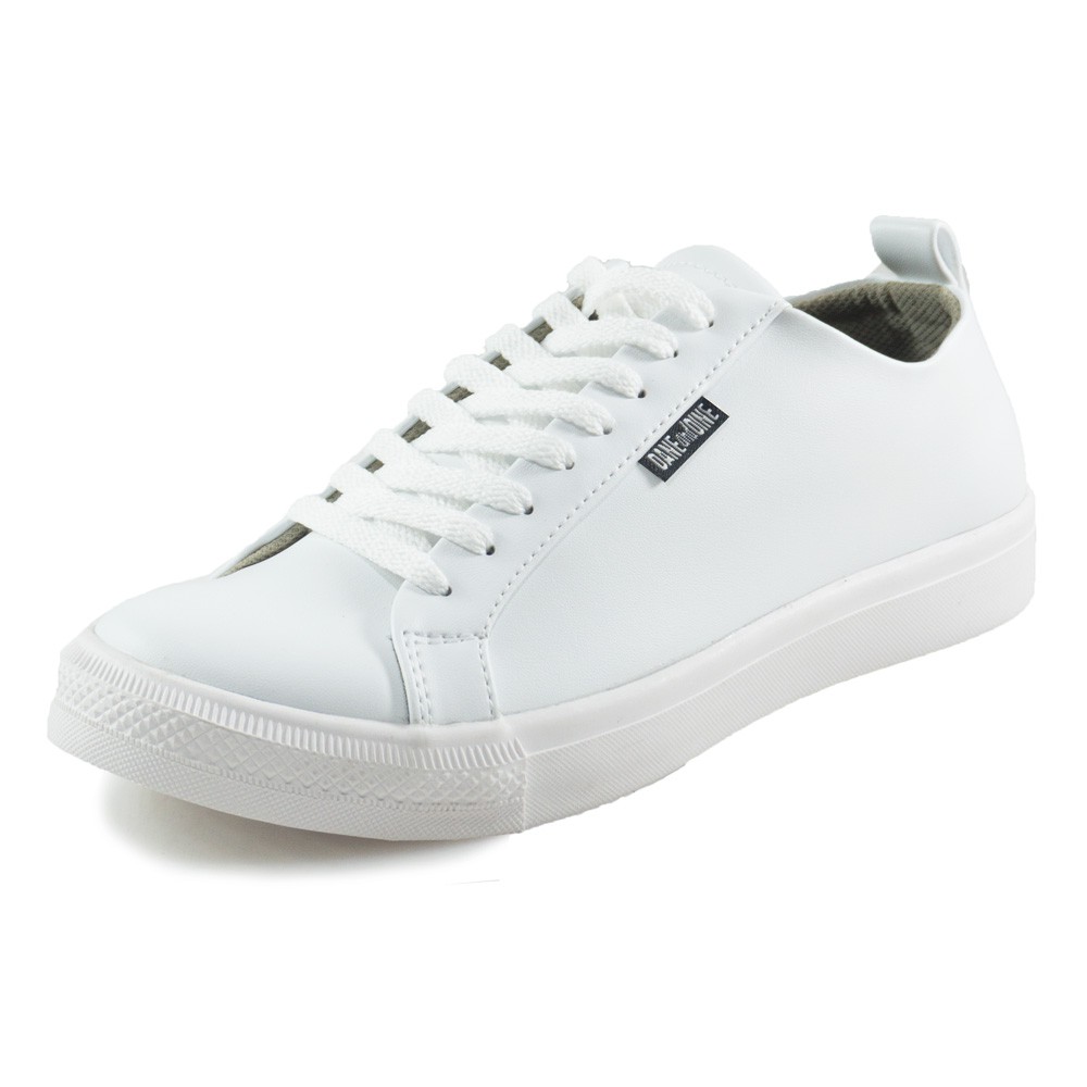 Sepatu Sneakers Pria Putih Hitam Dane And Dine - BLEKA