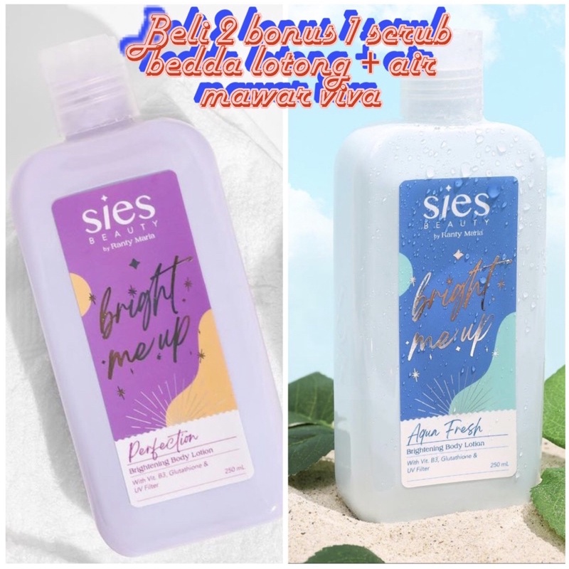 PROMO SIES BEAUTY LOTION PLUS SCRUB BUGIS
