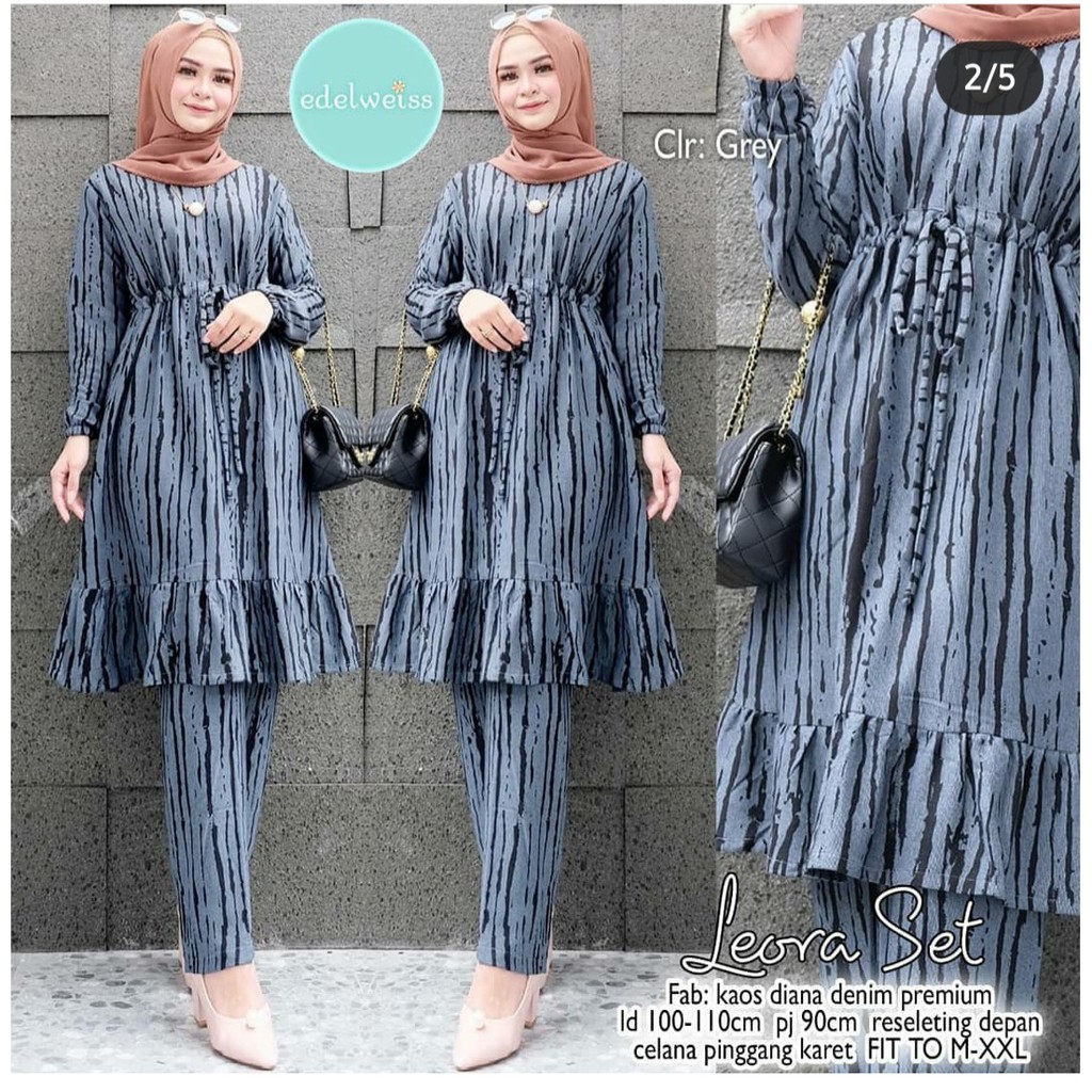 LEORA SET / DIANA DENIM PREMIUM